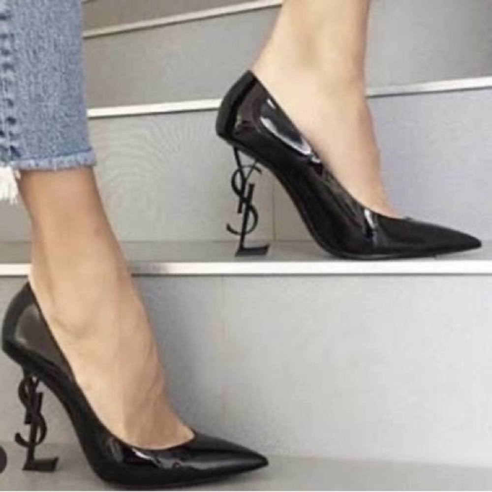 YSL Saint Laurent Pumps/heels Opyum Black Heel Size 38